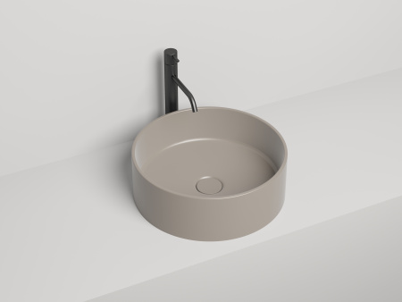 Раковина из литьевого мрамора Salini ARMONIA 130112G 45х45 накладная цвет белый без отверстий под смеситель